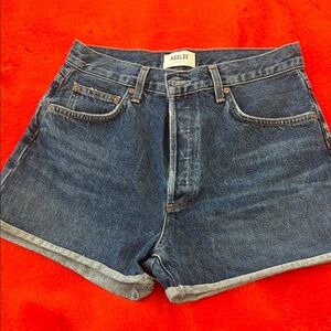 AGOLDE Women's Blue Denim Shorts